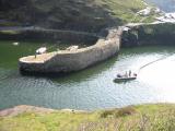 Boscastle harbour breakwater
