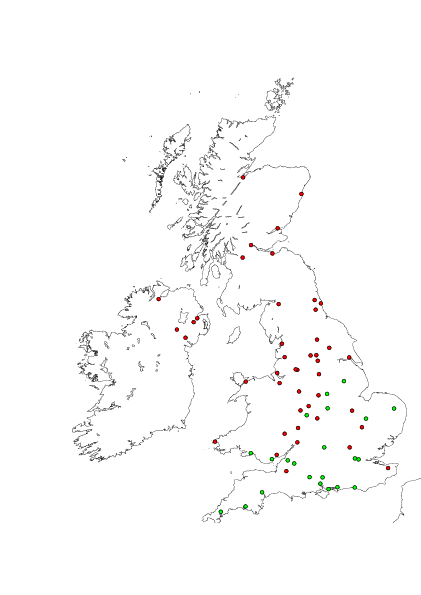 Map showing cities I have visited